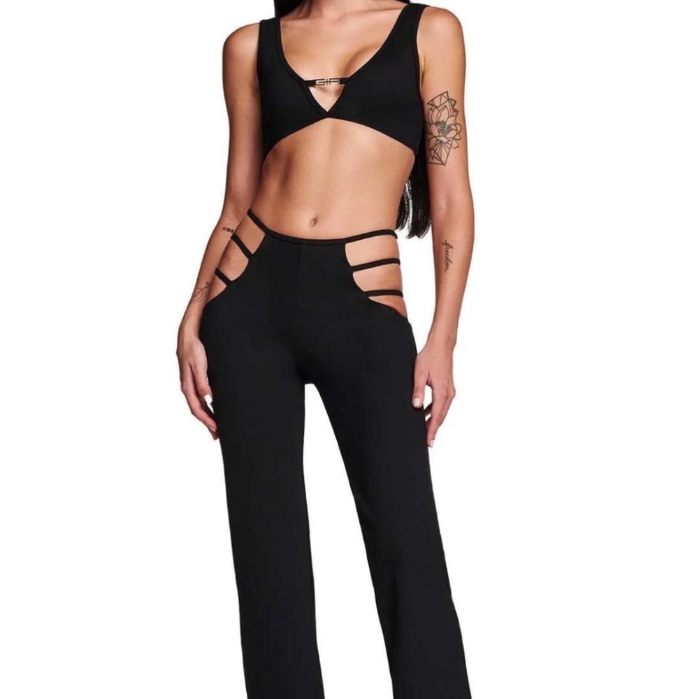 I.AM.GIA Black Strappy Jumpsuit